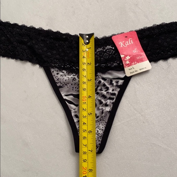 Kali and Wins animal print nylon thong panties - Picture 9 of 9